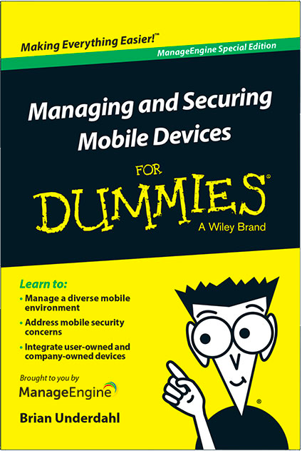 free e-book on managing and securing mobile devices for dummies.